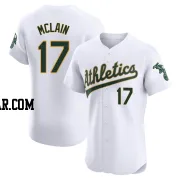 Denny Mclain Men's Oakland Athletics White Elite Home Jersey