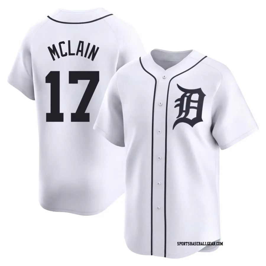 Denny McLain Youth Detroit Tigers White Limited Home Jersey