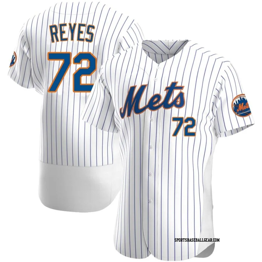Denyi Reyes Men's New York Mets White Authentic Home Jersey