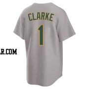 Denzel Clarke Men's Oakland Athletics Gray Replica Away 2.0 Jersey