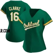 Denzel Clarke Women's Oakland Athletics Green Replica Kelly Alternate Jersey