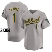 Denzel Clarke Youth Oakland Athletics Gray Limited Away Jersey