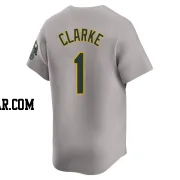 Denzel Clarke Youth Oakland Athletics Gray Limited Away Jersey