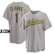 Denzel Clarke Youth Oakland Athletics Gray Replica Away 2.0 Jersey