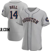 Derek Bell Men's Houston Astros Gray Authentic Road Jersey
