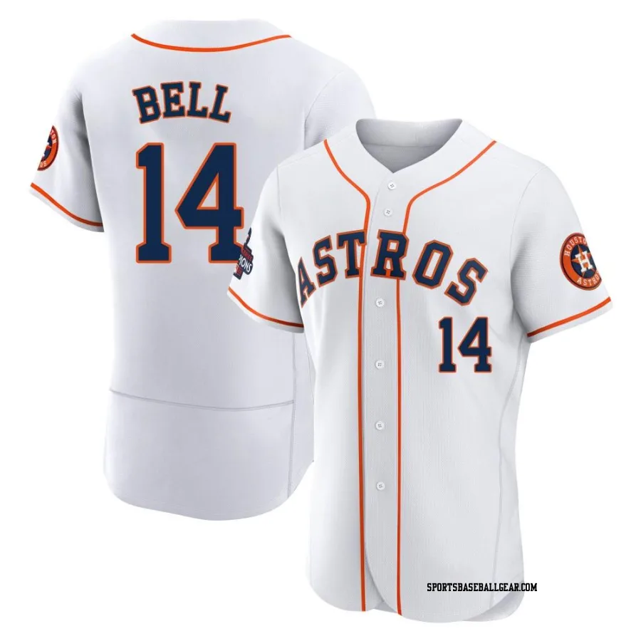 Derek Bell Men's Houston Astros White Authentic 2022 World Series Champions Home Jersey