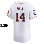 Derek Bell Men's Houston Astros White Elite Home Patch Jersey