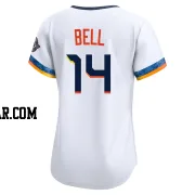 Derek Bell Women's Houston Astros White Limited 2025 City Connect Jersey