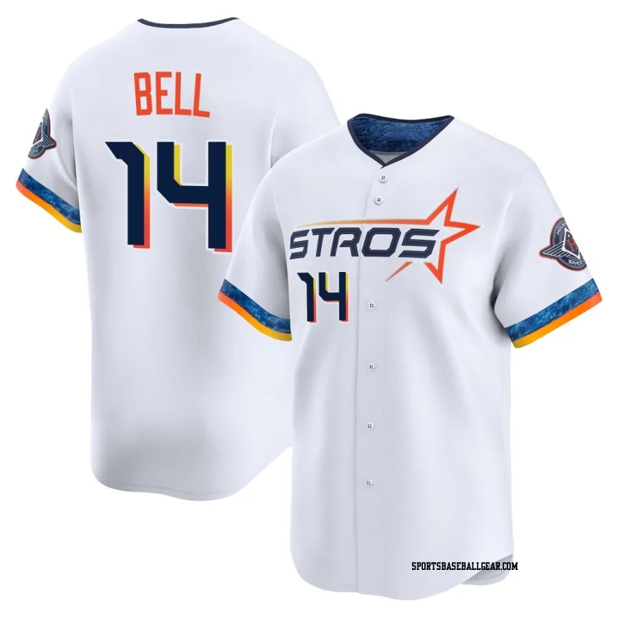 Derek Bell Youth Houston Astros White Limited 2025 City Connect Jersey