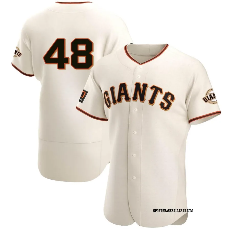 Derek Hill Men's San Francisco Giants Cream Authentic Home Jersey