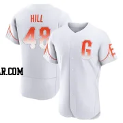 Derek Hill Men's San Francisco Giants White Authentic 2021 City Connect Jersey