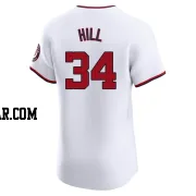 Derek Hill Men's Washington Nationals White Elite Home Jersey