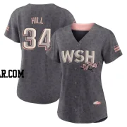 Derek Hill Women's Washington Nationals Gray Replica 2022 City Connect Jersey