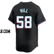 Derek Hill Youth Miami Marlins Black Limited Alternate Jersey