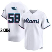 Derek Hill Youth Miami Marlins White Limited Home Jersey