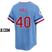 Derek Hill Youth Texas Rangers Light Blue Limited Cooperstown Collection Jersey