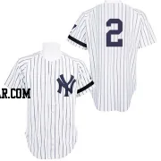 Derek Jeter Men's New York Yankees White Authentic Practice Throwback Jersey