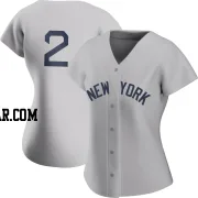 Derek Jeter Women's New York Yankees Gray Authentic 2021 Field of Dreams Jersey