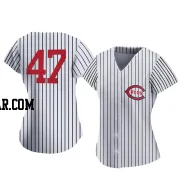 Derek Law Women's Cincinnati Reds White Authentic 2022 Field Of Dreams Jersey