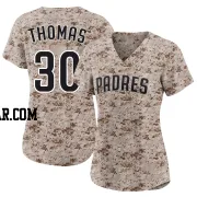 Derrel Thomas Women's San Diego Padres Camo Limited 2nd Alternate Jersey