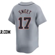 Devin Sweet Men's Detroit Tigers Gray Limited Road Jersey