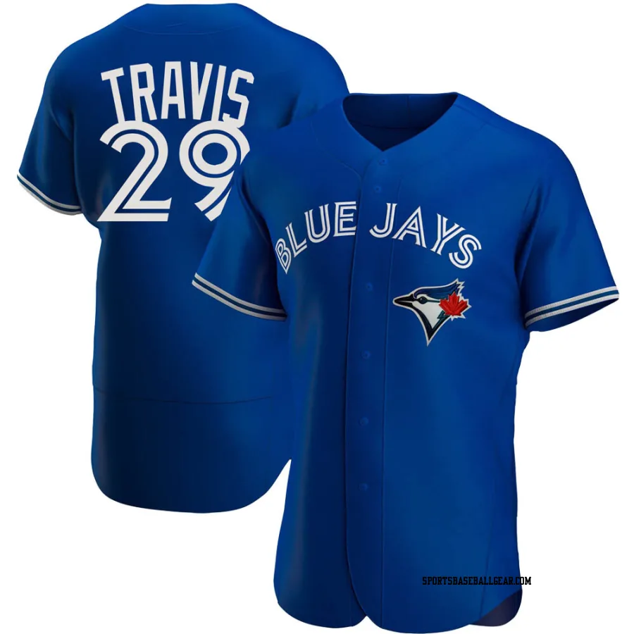 Devon Travis Men's Toronto Blue Jays Royal Authentic Alternate Jersey
