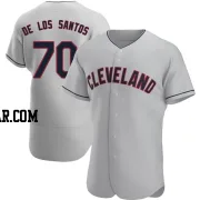 Deyvison De Los Santos Men's Cleveland Guardians Gray Authentic Road Jersey