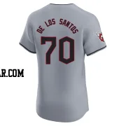 Deyvison De Los Santos Men's Cleveland Guardians Gray Elite Road Jersey