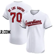 Deyvison De Los Santos Men's Cleveland Guardians White Elite Home Jersey