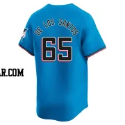 Deyvison De Los Santos Men's Miami Marlins Blue Limited Alternate Jersey