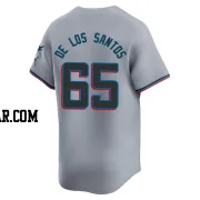 Deyvison De Los Santos Men's Miami Marlins Gray Limited Road Jersey