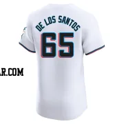 Deyvison De Los Santos Men's Miami Marlins White Elite Home Jersey