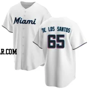 Deyvison De Los Santos Men's Miami Marlins White Replica Home Jersey