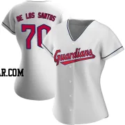Deyvison De Los Santos Women's Cleveland Guardians White Replica Home Jersey