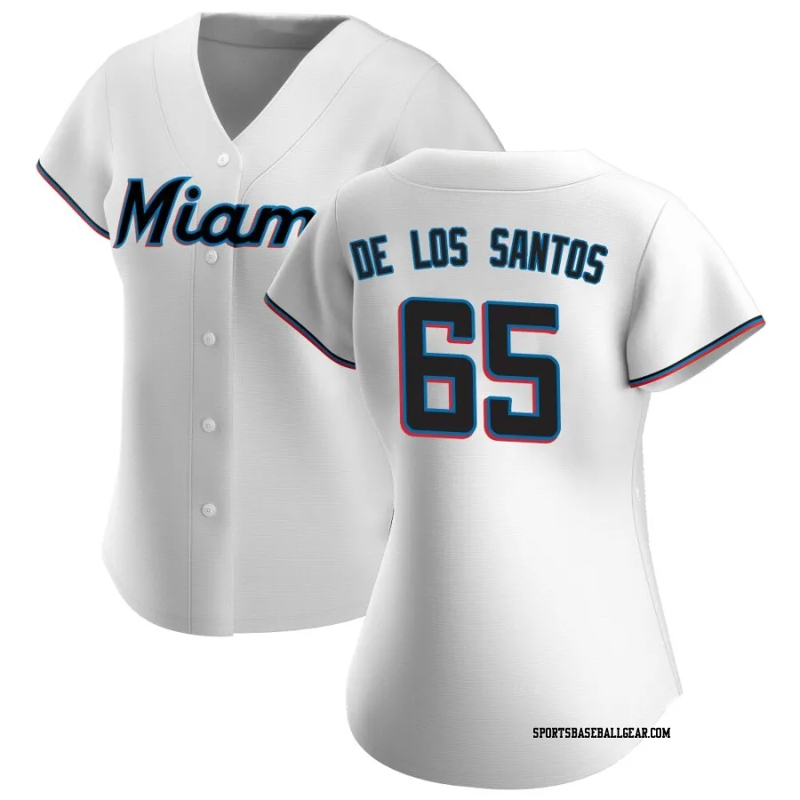 Deyvison De Los Santos Women's Miami Marlins White Replica Home Jersey