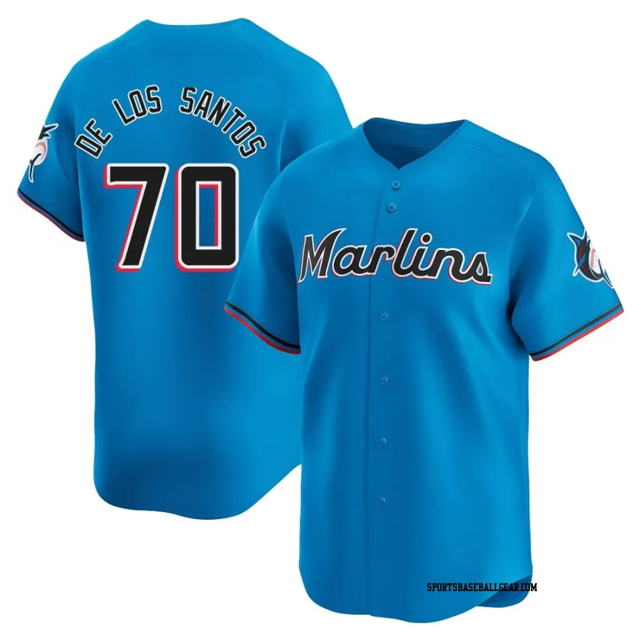 Deyvison De Los Santos Youth Miami Marlins Blue Limited Alternate Jersey