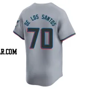 Deyvison De Los Santos Youth Miami Marlins Gray Limited Road Jersey