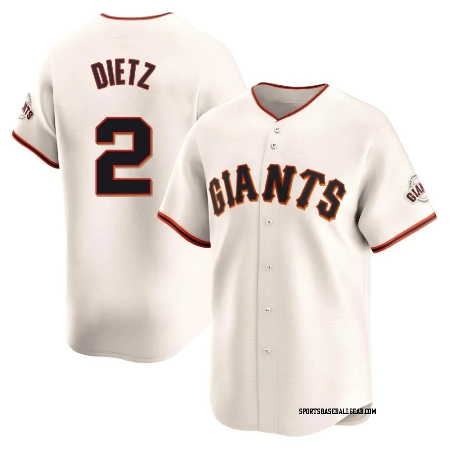 Dick Dietz Men's San Francisco Giants Cream Limited Home Jersey