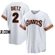 Dick Dietz Men's San Francisco Giants White Limited Throwback Cooperstown Collection Jersey