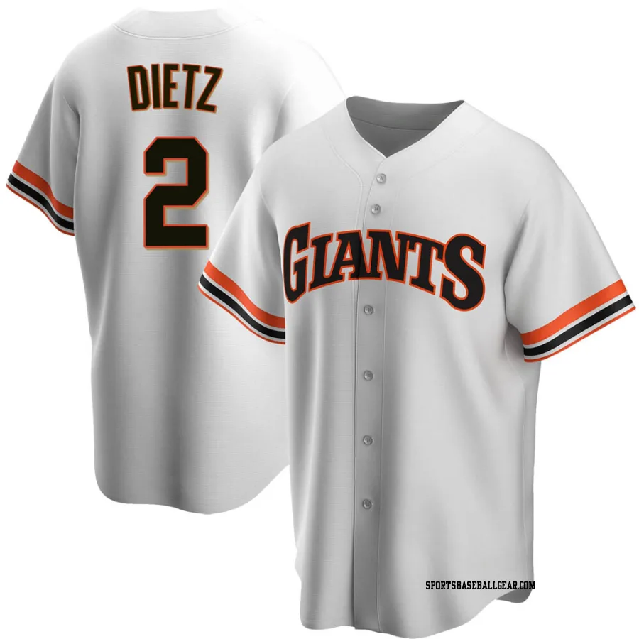 Dick Dietz Youth San Francisco Giants White Replica Home Cooperstown Collection Jersey