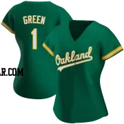Dick Green Women's Oakland Athletics Green Authentic Kelly Alternate Jersey