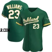 Dick Williams Men's Oakland Athletics Green Authentic Kelly Alternate Jersey