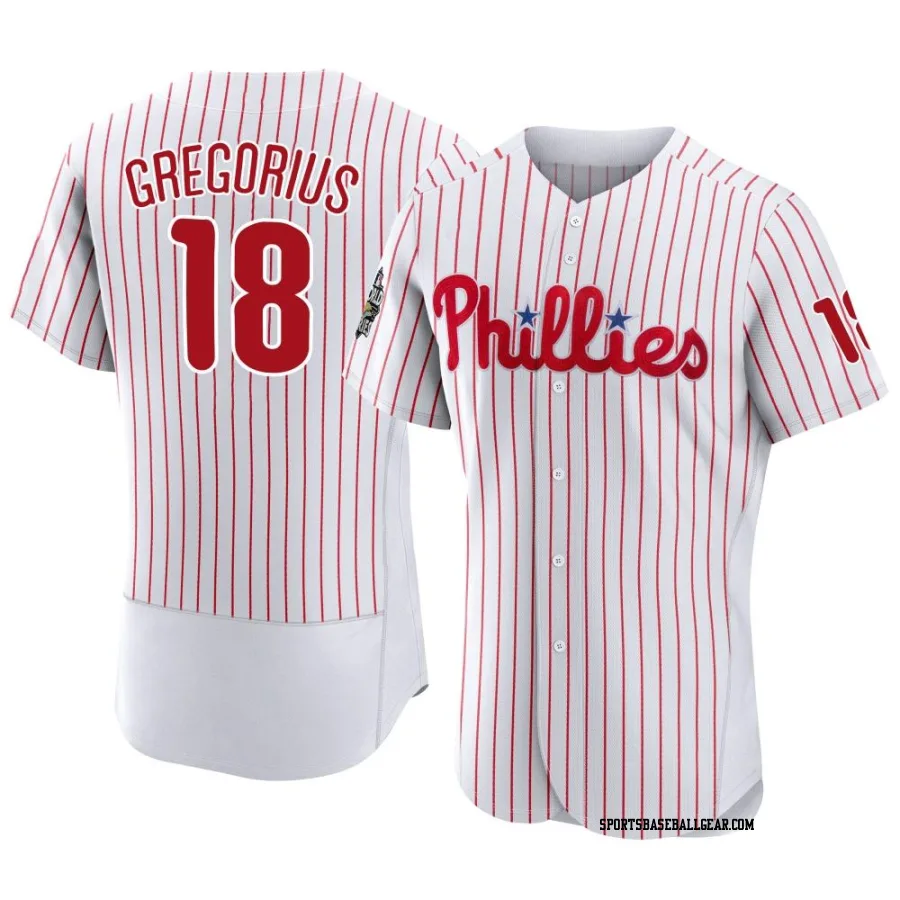 Didi Gregorius Men's Philadelphia Phillies White Authentic 2022 World Series Home Jersey