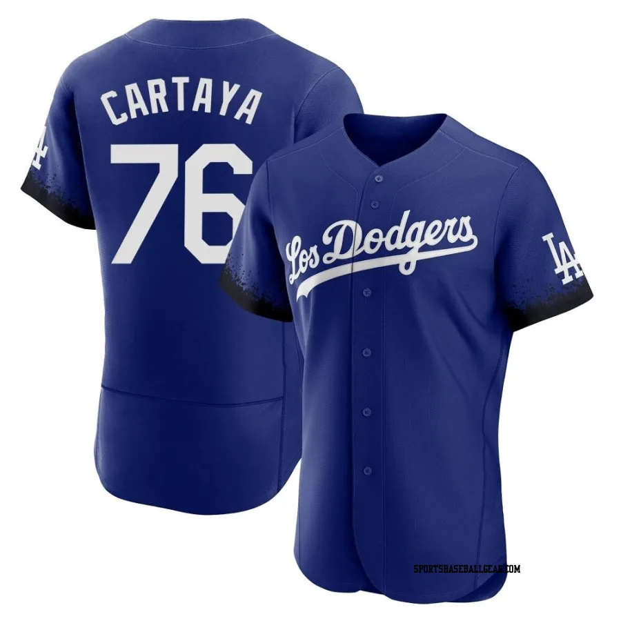 Diego Cartaya Men's Los Angeles Dodgers Royal Authentic 2021 City Connect Jersey