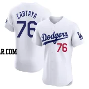Diego Cartaya Men's Los Angeles Dodgers White Elite Home Jersey