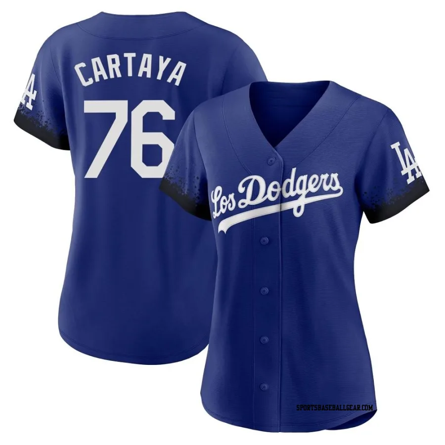 Diego Cartaya Women's Los Angeles Dodgers Royal Replica 2021 City Connect Jersey