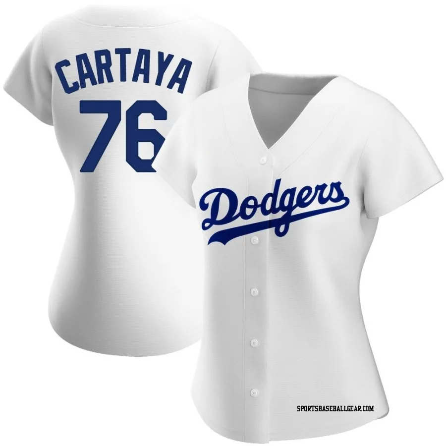Diego Cartaya Women's Los Angeles Dodgers White Authentic Home Jersey
