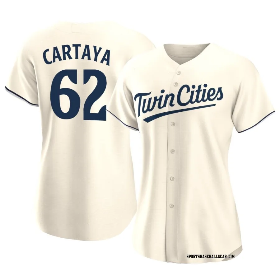 Diego Cartaya Women's Minnesota Twins Cream Authentic Alternate Jersey