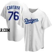 Diego Cartaya Youth Los Angeles Dodgers White Replica Home Jersey