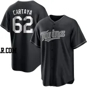 Diego Cartaya Youth Minnesota Twins Black/White Replica Jersey